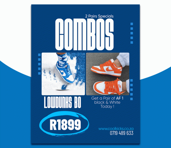 Low Dunks Blue & Orange