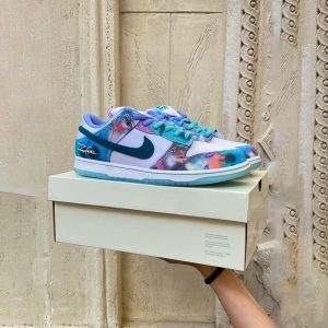Nike-SB-Dunk Low Futura Bleached-Aqua